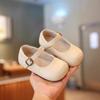 Zapatos de Bebé Simples de Color Puro para Niñas 2025 Verano Nuevo Lindo Punta Cuadrada Suela Suave Zapatos para Niños Zapatos para Niños Pequeños