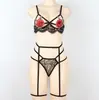 CI Foto Real B0048 AliExpress Moderno Sexy Bordado Encaje Lencería Conjunto Europeo y Americano Sujetador Mujer Nuevo Producto