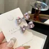 Pinza para el pelo de lazo pequeña y exquisita con pedrería, mismo estilo que Dongdaemun, Corea, para mujer, pinza de pico de pato de moda, pinza lateral, accesorios para el cabello para mujer
