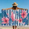 Toalla de Playa Floral Más Vendida de Amazon para Verano, Toalla de Baño de Microfibra para Vacaciones en la Costa, Chal de Protección Solar para Nadar, Personalizado
