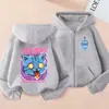 Nueva Sudadera con Cremallera y Estampado de Dibujos Animados Anime Estilo Kpop de Amazon para Niños, Suelta y Casual