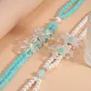 Collar de Perlas de Vidrio Imitación Flor Doble Capa Super Hada Fresco Pequeño Nicho Elegante Gama Alta para Mujer