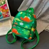 Atacado 2025 Nova Mochila Tecido Oxford Estampa Desenho Dinossauro Mochila Grande Capacidade Lazer ao Ar Livre Mochila Pequena