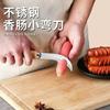 Cuchillo curvo pequeño de acero inoxidable, cuchillo para plátano, cuchillo pequeño tipo hoz para cortar verduras, cuchillo para piña, cuchillo para cortar fruta, cuchillo para cortar puerro, cuchillo para yaca.