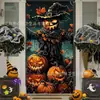 Tecido de Fundo para Porta de Halloween Novo Transfronteiriço Decoração de Cena Externa de Quarto de Alto Padrão Tecido para Pendurar Bandeira de Porta Personalização