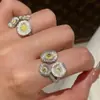 Anel de Flor Prata Estilo Fever Feminino Design de Nicho Luxo Leve Sensação de Alto Padrão Margarida Novo Verão Coreia do Sul Ins
