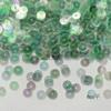 Cuentas de PVC con bordado francés, serie verde claro de 3/4/5/6 mm [TS10], para vestido de novia, accesorios de ropa cosidos a mano
