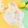 Lanche Bolo de Aniversário Fita Crepom Jardim de Infância Padaria Loja Caixa de Presente Decoração Fita com Logo Impresso Fita de Lembrança Personalização