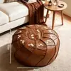 Bolsa de almacenamiento de nuevo estilo para ropa vieja, ropa de cama y edredones; otomanas de almacenamiento de cuero para sala de estar y dormitorio; banco de almacenamiento para zapatos; almacenamiento de sofá