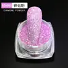 Polvo de Diamante Triturado Platino Polvo Reflectante Ultra Fino Arte de Uñas Polvo de Diamante Polvo con Brillantina Efecto Esmalte de Uñas Pigmento Paquete de Kilogramo Perlado