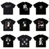 Verano Nuevo Erd Rico Segunda Generación Retrato Graffiti Casual Camiseta de Manga Corta para Hombre y Mujer Wdw Holgada Americana High Street Camiseta