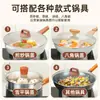 Tapa Universal de Cristal Templado para Ollas Domésticas, Tapa Gruesa para Sartenes, Tapa para Cazo de Leche 28cm 32cm, Tapa de Olla Resistente a Altas Temperaturas