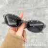 Gafas Saturno Antiluz Azul de la Emperatriz Viuda Montura Ovalada Estilo Old Money para Mujer Gafas de Sol Retro Nerd Y2K