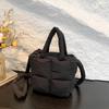 Bolso de Mujer Nuevo Estilo Bolso de Algodón Simple Suave de Gran Capacidad Bolso Tote de Hombro Nube Bolso de Mano Moderno para Niña