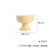Taza de Té de Cerámica Amarilla Clara Suave de Pie, Taza de Té para el Hogar, Juego de Té Kung Fu, Taza Individual con Borde en Forma de Flor, Taza Maestra Rosa de las Dinastías Tang y Song