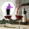 Tapón de silicona de grado alimenticio Benhaida con diseño de pájaro para vino, tapón para botella de vino, con puntos multicolor, sellado a prueba de fugas.