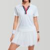 Traje Deportivo para Mujer 2025 Nuevo Bádminton Tenis Correr Camisa Polo Manga Corta Delgado Secado Rápido Camiseta Falda Abullonada