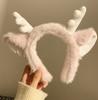 Dragon Year dragon horn face wash headband cabelo sem pressão feminino 2024 Novo grampo de pelúcia dos desenhos animados headband cocar de ano novo