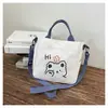 Bolsa de Lona Linda y de Moda para Mujer, Bolso de Mano Estilo Ins para Cruzar, Chica Suave Estudiante, Nuevo Modelo 2024, Bolso de Hombro de Gran Capacidad