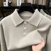 Suéter más vendido transfronterizo, en stock, para hombres de mediana edad, otoño e invierno, con cuello, capa base de punto, suéter cálido, directo del fabricante