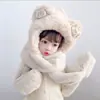 Gorro Bufanda Todo en Uno Protección para el Cuello Sombrero de Bebé Otoño e Invierno Lindo Súper Lindo Niños Niñas Invierno Niños Sombrero con Protección para las Orejas