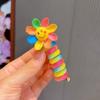 Faixa de cabelo de fio de telefone de mola para crianças, feminina, para rabo de cavalo alto, não machuca o cabelo, corda de cabelo, elástico alto, elástico durável, artefato de trança