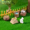 Muebles pequeños creativos, de estilo vintage, retro, paisajismo para casas de muñecas, accesorios decorativos DIY, adornos para paisajes en miniatura