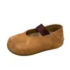 Zapatos Mary Jane de moda para mujer que aumentan la altura, con una sola correa, nuevos slip-on otoño 2026, puntera redonda, suela gruesa, bailarinas