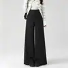 Ahora con un diseño más grueso, pantalones de punto anchos ajustables para maternidad, ropa de otoño, corte holgado, que cubren la pierna, adecuados para el embarazo y el posparto