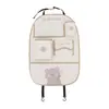 Bolsa de Almacenamiento para Respaldo de Asiento de Coche, Linda Bolsa de Almacenamiento Colgante con Diseño de Oso de Dibujos Animados para Coche, Almohadilla Creativa Multifuncional Anti-Suciedad y Anti-Pateaduras