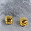 Brincos em Forma de C Inspirados no Design Europeu e Americano, Modernos e Simples, Versáteis para o Dia a Dia, Joia de Orelha de Nicho Vintage de Luxo Leve para Mulheres