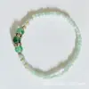 Pulseira de contas coloridas moda praia joias contas de 4mm elástica joias europeias e americanas atacado