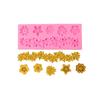 Molde de silicona de encaje de borde de flor de vid de flor de perla con patrón de estilo europeo en relieve, decoración de flores para borde de pastel de fondant