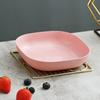 Prato para ossos de palha de trigo estilo nórdico, prato para lanches doméstico, prato para frutas secas, prato de plástico para frutas, prato para ossos, prato para lixo de mesa
