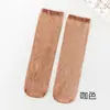 Calcetines finos cortos antienganche antideslizantes 2025 de caña corta de cristal para mujer, medias antienganche al por mayor para mujer