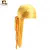 Nuevo Sombrero de Cabeza con Cola Larga de Seda Artificial Sombrero Pirata Sombrero Baotou Sombrero de Quimioterapia DURAG SEDOSO