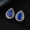 Aretes de Diamante Incrustados de Cristal para Mujer, Nuevo Estilo Popular 2026, Pendientes de Alta Gama con Agujas de Plata de Ley 925, Pendientes de Diseño de Nicho