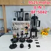 Licuadora Transfronteriza 8 en 1 con Cobre Puro y Acero Inoxidable, Molinillo de Carne de Alta Potencia, Trituradora de Hielo, Extractor de Jugos, Batidora con Diseño de Doble Taza