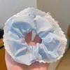 Lazo para coleta dulce y versátil para mujer, Cuerda para el pelo simple y elegante, Scrunchie de gran tamaño para verano, Accesorio para el pelo fresco y simple