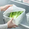 Caixa de armazenamento para geladeira para frutas, vegetais e carne, com drenagem, para refrigeração e congelamento de alimentos na cozinha, caixa selada para conservação de alimentos