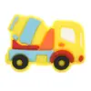 Patches de PVC Macio de Veículos de Engenharia Desenho Animado Acessórios Fofos de Transporte Broche para Roupas Infantis Acessórios de Joias DIY