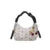 Bolso Adorable y Fresco con Lazo para Mujer 2026 Nuevo Bolso de Hombro Plegado de Moda Bolso Cruzado de Alto Valor