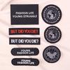 Logotipo bordado bordado a máquina pegatinas de tela logotipo de marca de alta tecnología calcomanías decorativas para chamarra de plumas ropa pantalones pegatinas de parche rasgado