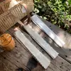 Estilo Coreano Deseo Puro Encaje Blanco Lazo Largo Bufanda de Seda Elegante para Mujer Accesorios Versátiles Cinturón Corbata Banda para el Cabello Accesorios para el Cuello
