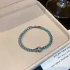 Pulsera Tejida Super Brillante Estilo Dulce y Fresco para Mujer Moda de Vanguardia Diseño de Nicho Pulsera Simple Versátil Tacto de Alta Gama Joyería de Mano Venta al por Mayor