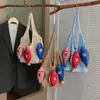 Bolsa de Punto de Verano para Mujer, Bolso de Hombro Tejido de Malla Hueca de Gran Capacidad, Bolso de Axila Estilo Vacacional Casual