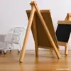 Suporte criativo de lousa de madeira, cavalete infantil, quadro de desenho, quadro negro DIY pintado à mão por estudantes, suporte para quadro de desenho apagável