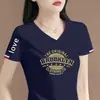 Camiseta de manga corta para mujer de comercio exterior transfronterizo, con excedente, corte holgado, talla grande, disimula el vientre y oculta la grasa, top adelgazante, camiseta básica