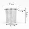 Colador de té de acero inoxidable de un solo mango Accesorios para juego de té Tetera Filtro de té Taza de agua Malla grabada Dispensador de té