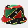 Novo Chapéu de Balde com Elemento de Bandeira Multi-País Transfronteiriço (Chapéu Bucket Casual Tendência Estilo Logo de País) SJ